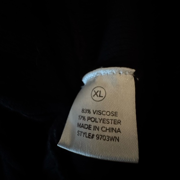 Fashion Nova Warmest Occasion Wrap Sweater - Black Ribbed Faux Wrap - Picture 6 of 6